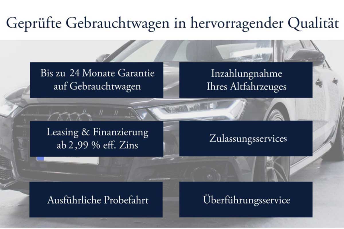 Reinhardt & Dressman Automobile GmbH Leistungsversprechen